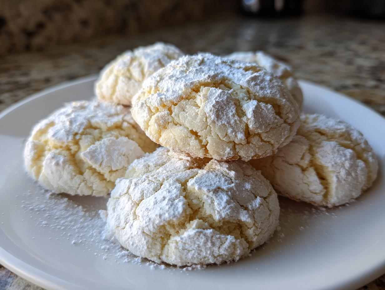 Lemon Crinkle Cookies - detail 2