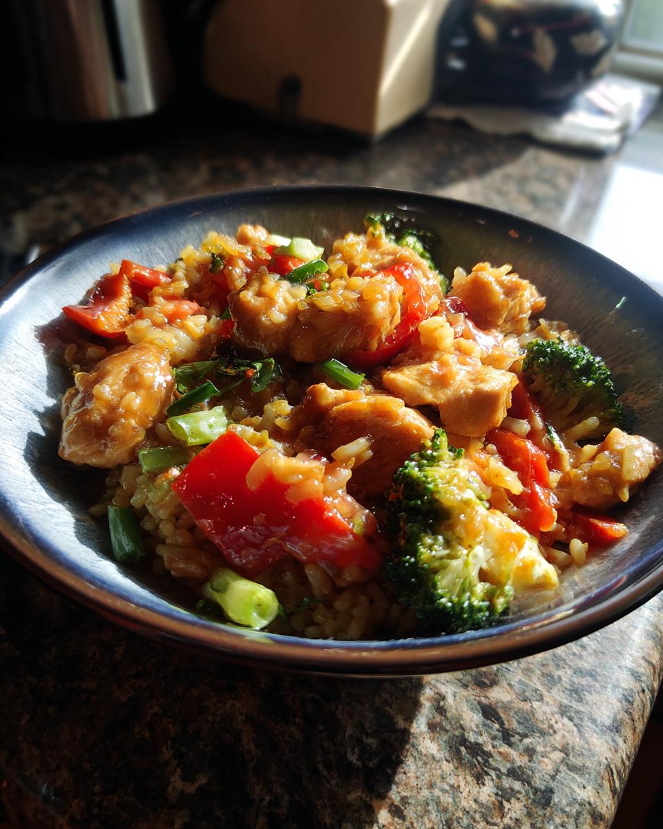 Simple Chicken & Veggie Rice Bowls - detail 1