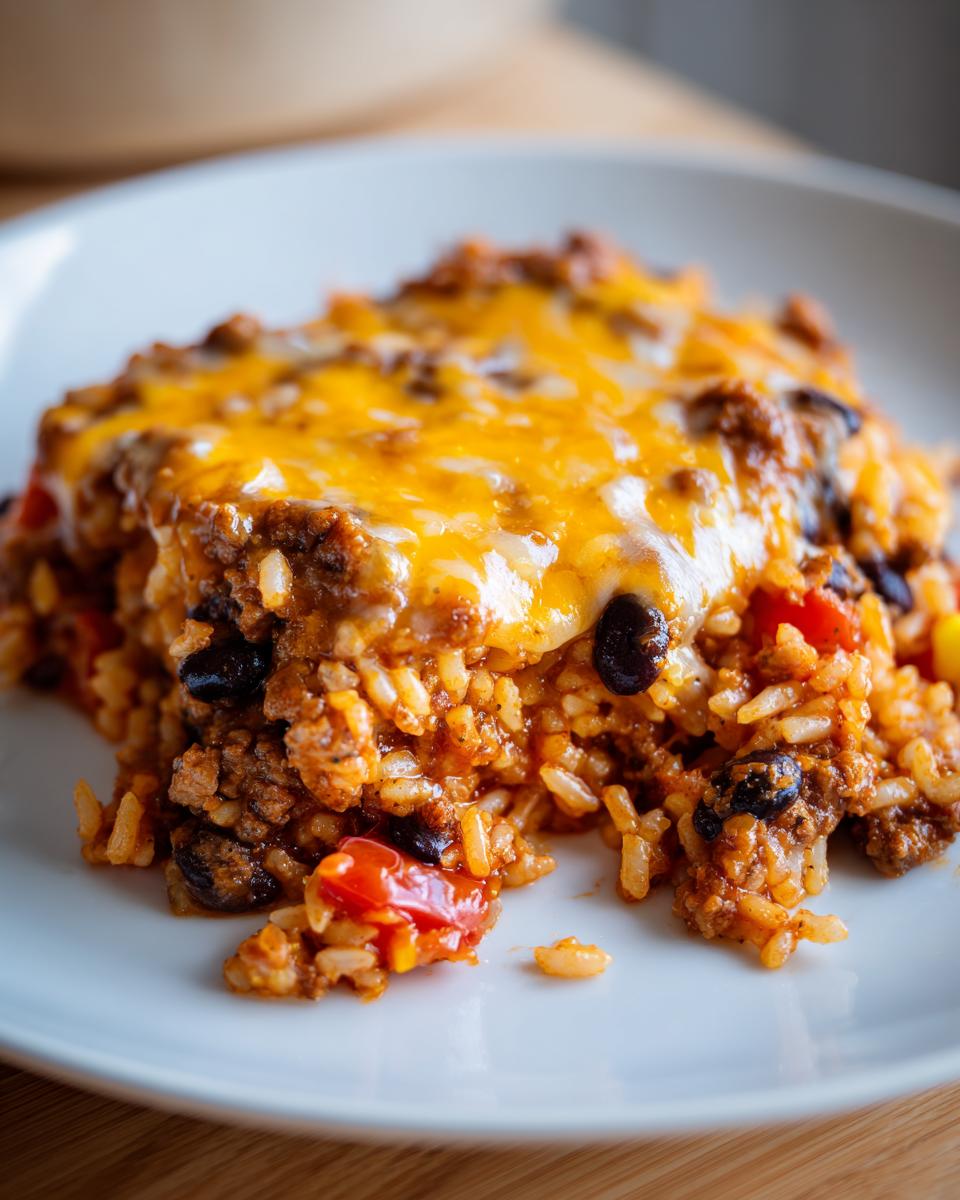 1 Cheesy Taco Rice Casserole: 1 Dinner Dish 4 Cheesy Taco Rice Casserole Making Weeknight Taco Tuesday Meals Better - detail 1
