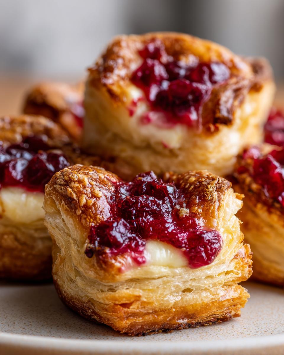 Easy Cranberry Brie Bites Recipe: Make in 30 Mins!