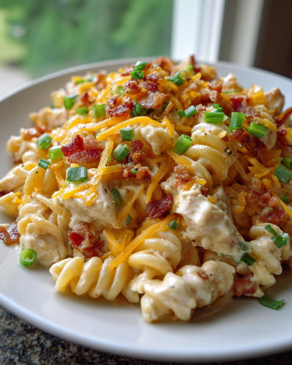 40-Min Creamy Chicken Bacon Ranch Pasta: A Winner! 4 Creamy Chicken Bacon Ranch Pasta – The Ultimate Comfort Food! - detail 1