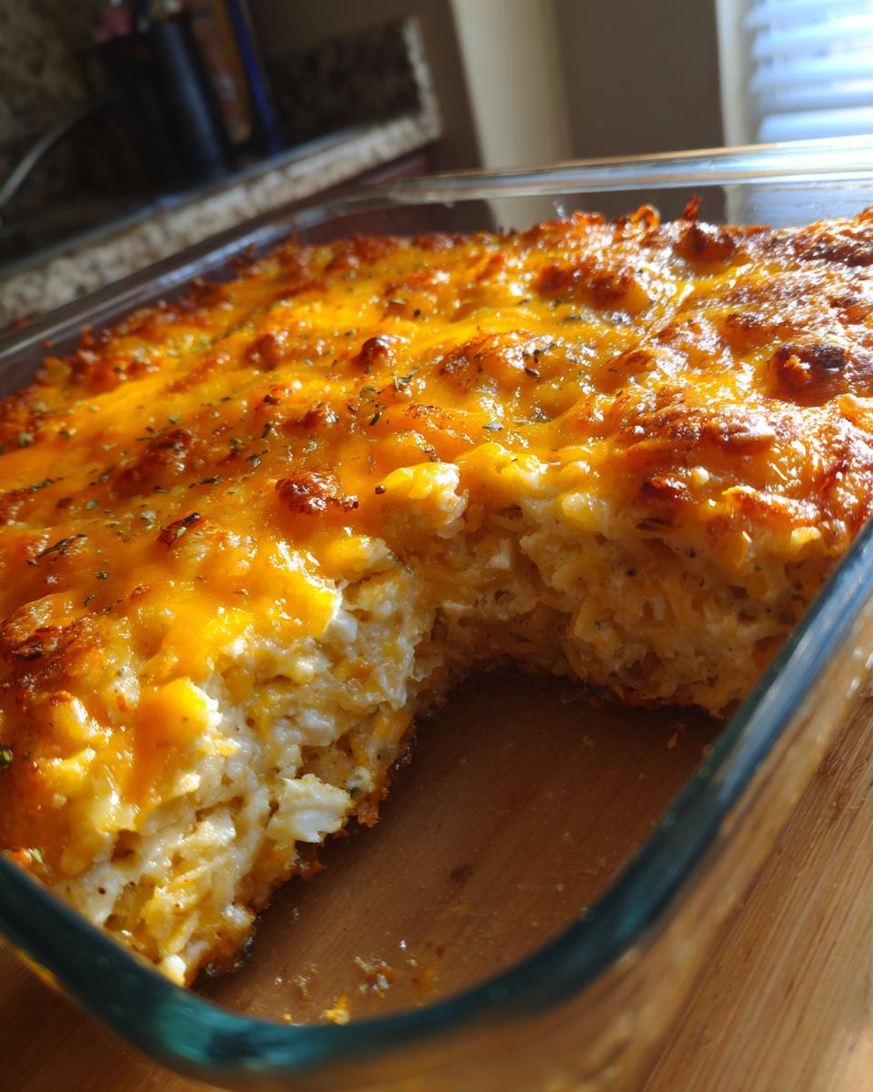 Unbelievably Easy Creamy Chicken & Hashbrown Casserole!