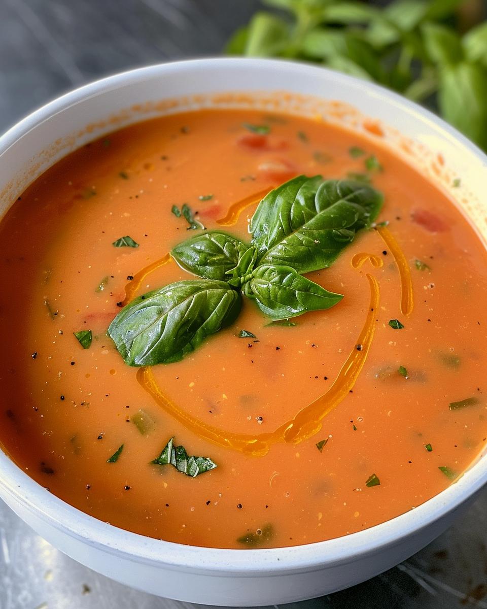 Unbelievably Good! 20-Minute Creamy Tomato Basil Soup 4 Creamy Tomato Basil Soup for Cozy Evenings - detail 1
