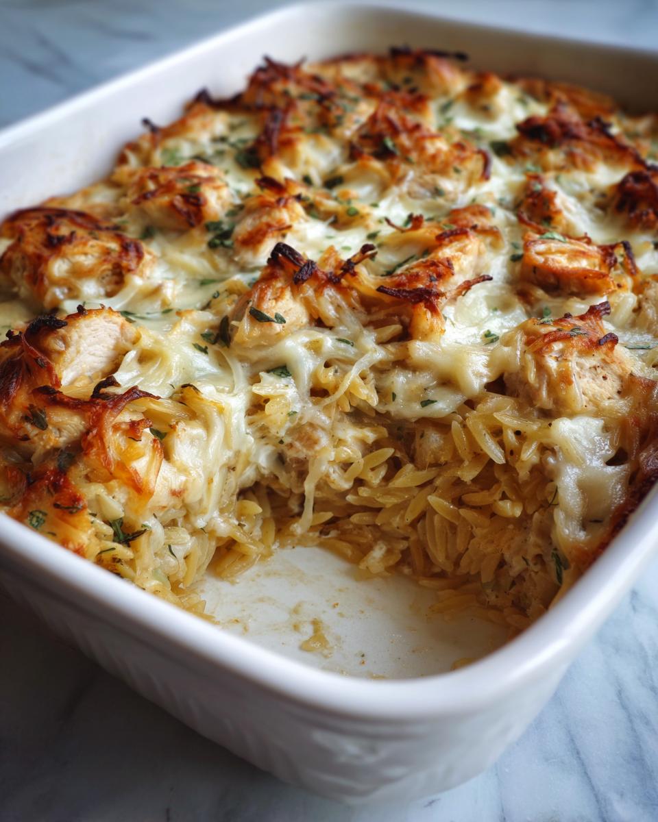 Unbelievable! 1 French Onion Chicken Orzo Casserole Recipe