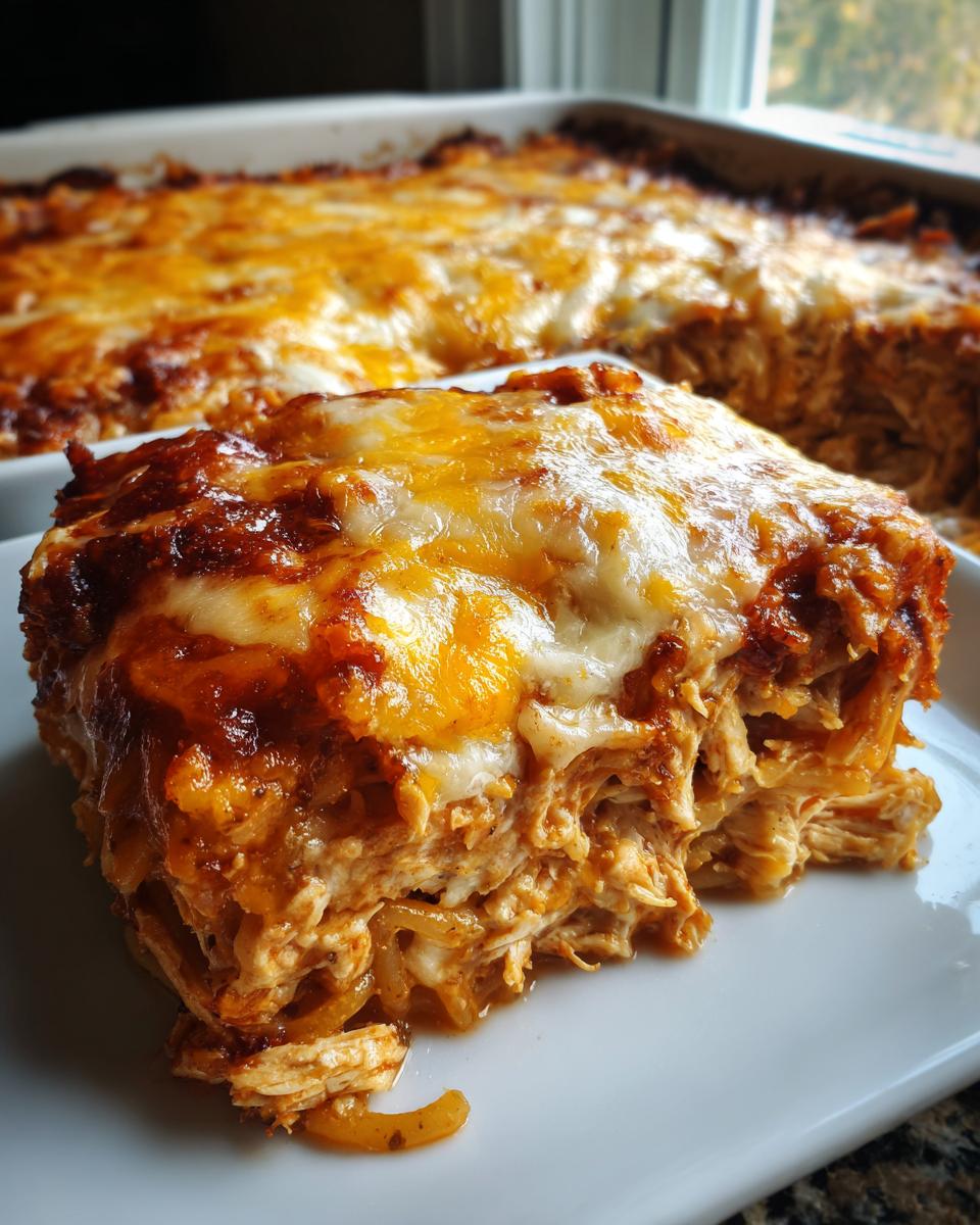 Spicy Chicken Spaghetti Casserole: 1 Dish, 1 Love