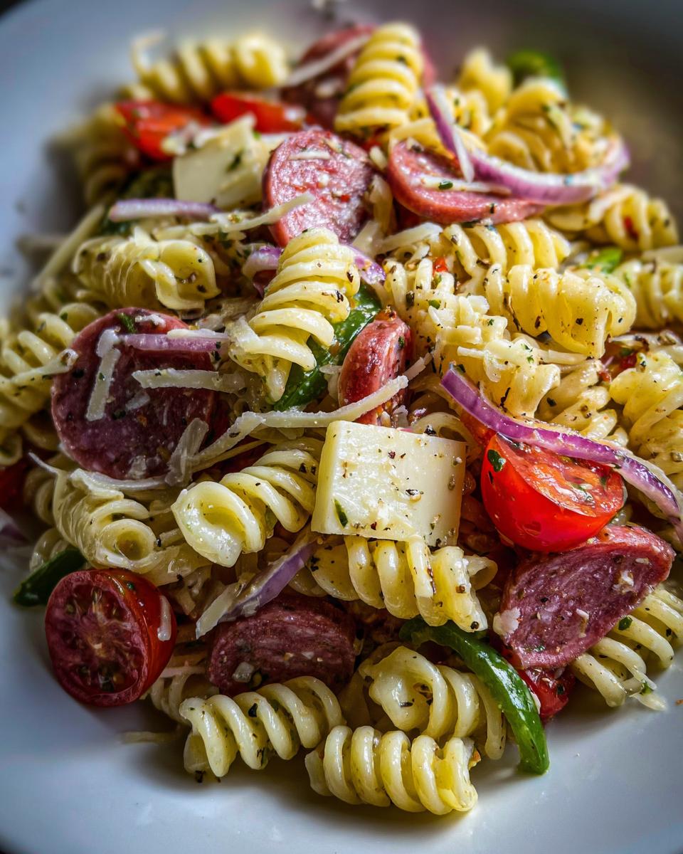 1 Simple Italian Grinder Pasta Salad: Easy & Fun! 5 Italian Grinder Pasta Salad - Simply Scratch - detail 2