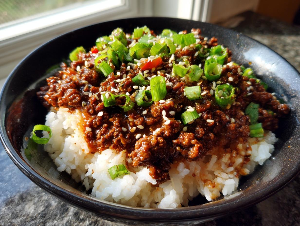 **Korean Ground Beef Bowl:** 1 Dish, 0 Regrets! 5 Korean Ground Beef Bowl - detail 2
