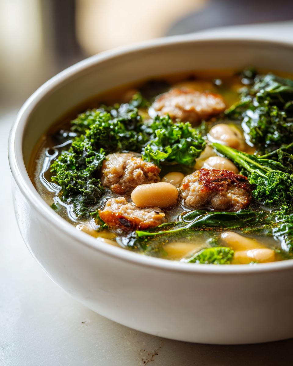 **One-Pot Sausage & White Bean Soup: 1 Hour of Pure Delight** 4 One-Pot Sausage & White Bean Soup - detail 1