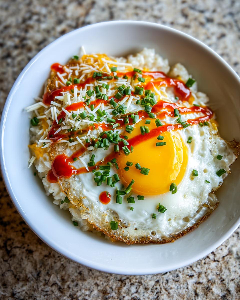 Savory Oatmeal with Eggs & Cheese: 1 Simple Start 5 Savory Oatmeal with Eggs & Cheese (No Sweet) - detail 2