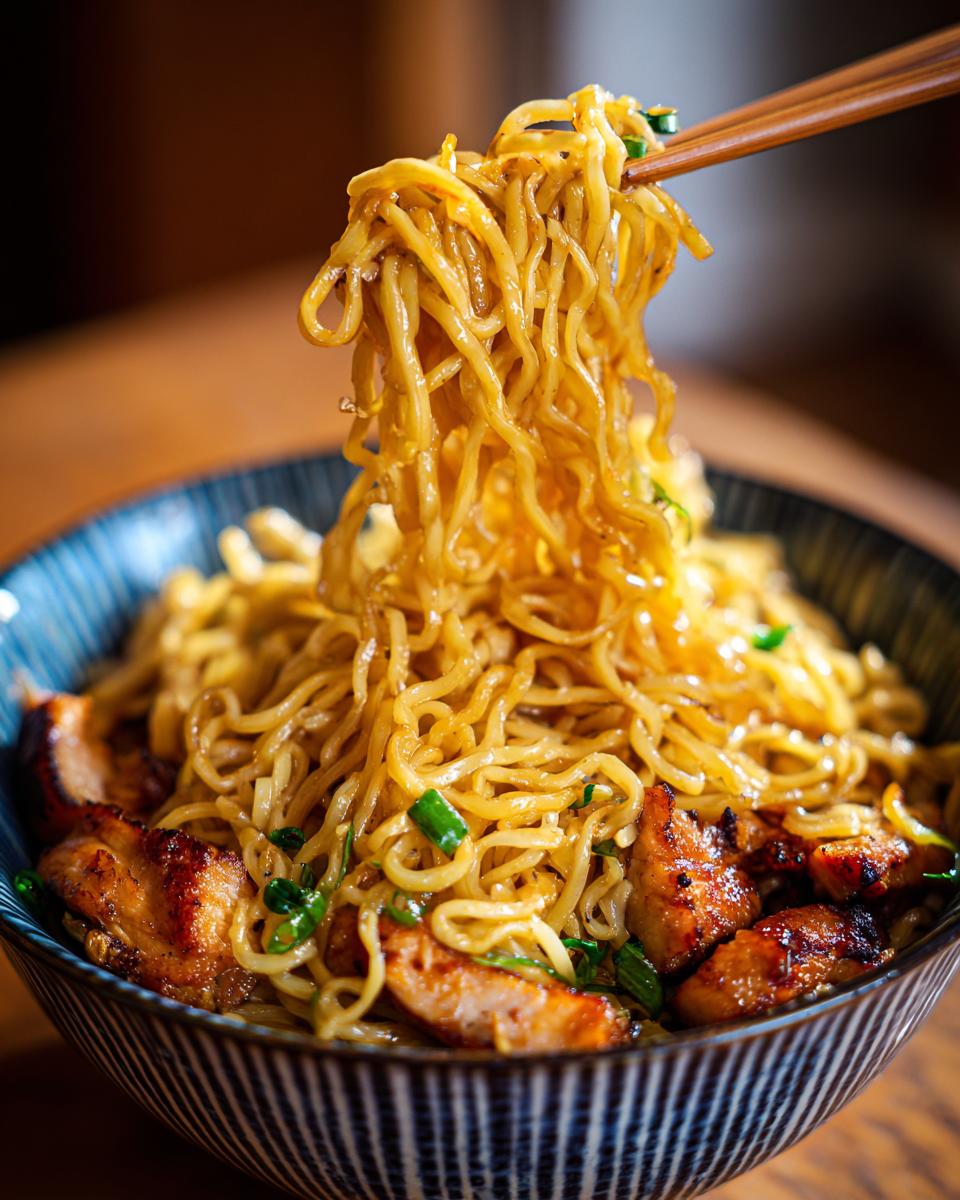 Scrumptious Sticky Garlic Chicken Noodles: 1 Recipe! 5 Sticky Garlic Chicken Noodles recipe - detail 2