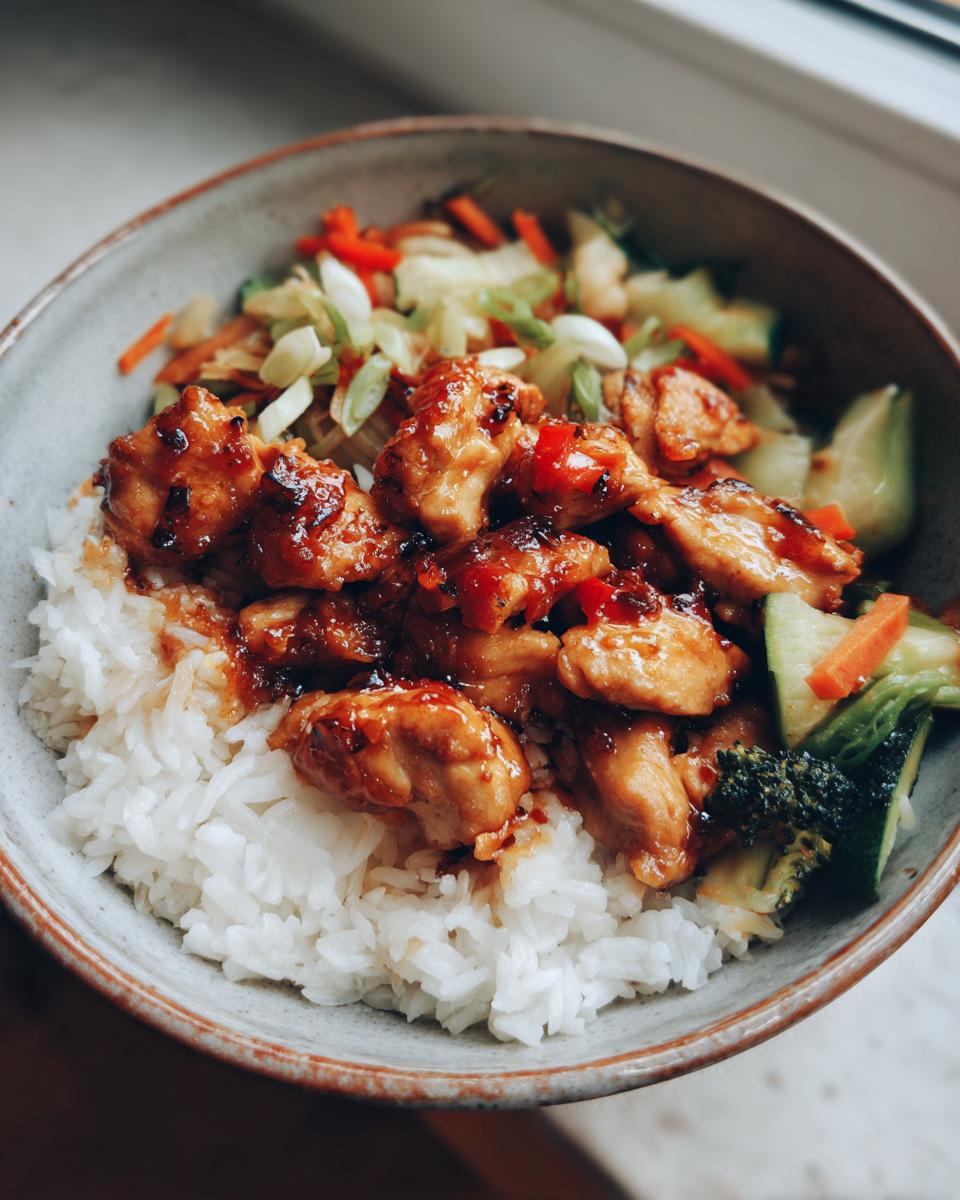 40-Min: *Sweet Chili Chicken Bowl* Recipe: A Delight! 5 Sweet Chili Chicken Bowl | Flavor-packed Easy Dinner Recipe - Etsy - detail 2